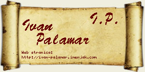 Ivan Palamar vizit kartica
